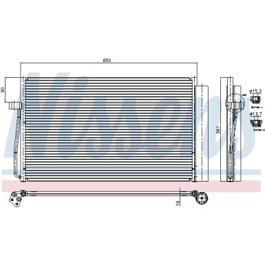 Nissens | Kondensator, Klimaanlage | 94747