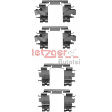 Metzger | Zubehörsatz, Scheibenbremsbelag | 109-1257