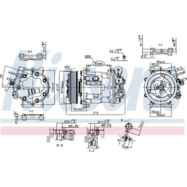 Nissens | Kompressor, Klimaanlage | 89404