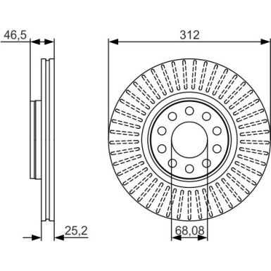 BOSCH | Bremsscheibe | 0 986 479 A30