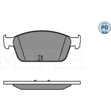 Meyle | Bremsbelagsatz, Scheibenbremse | 025 257 3618/PD