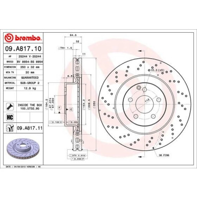 Brembo | Bremsscheibe | 09.A817.11