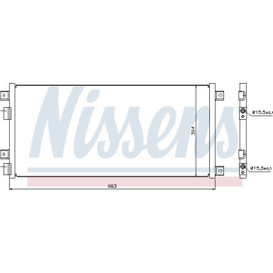 Nissens | Kondensator, Klimaanlage | 940004