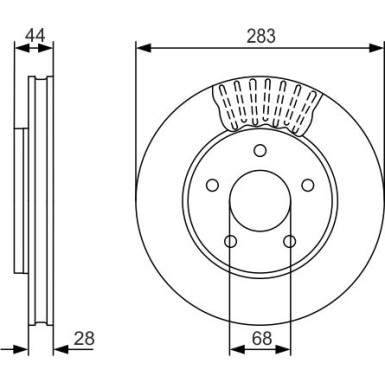 BOSCH | Bremsscheibe | 0 986 479 091