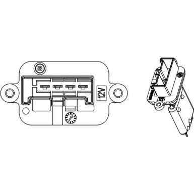 Mahle | Widerstand, Innenraumgebläse | ABR 88 000P