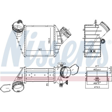 Nissens | Ladeluftkühler | 96176