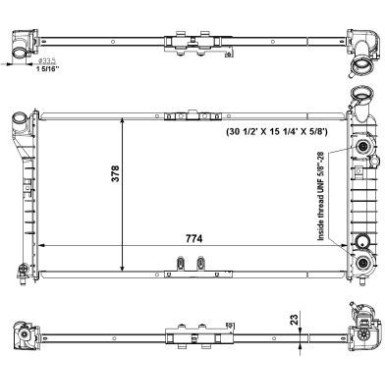 NRF | Kühler, Motorkühlung | 56002