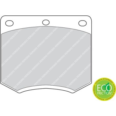 Ferodo | Bremsbelagsatz, Scheibenbremse | FDB167