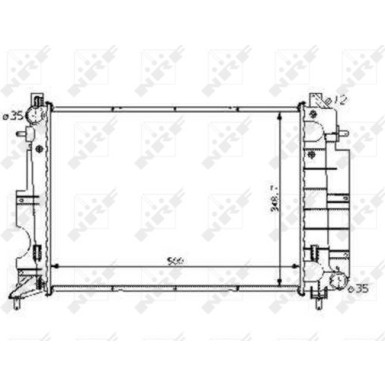 NRF | Kühler, Motorkühlung | 58108