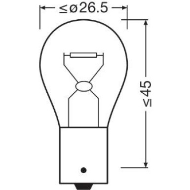 Osram | Glühlampe, Blinkleuchte | Original P21W 12V Doppelblister | 7506-02B