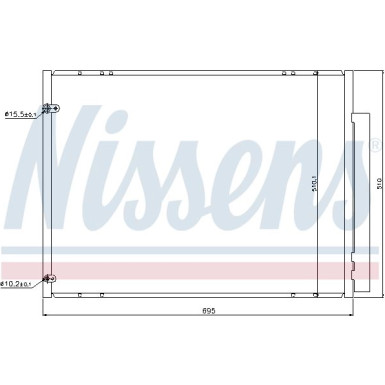 Nissens | Kondensator, Klimaanlage | 940298