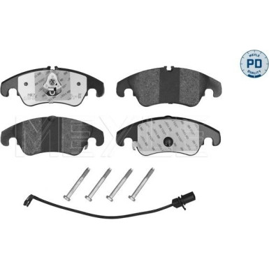 Meyle | Bremsbelagsatz, Scheibenbremse | 025 247 4319/PD