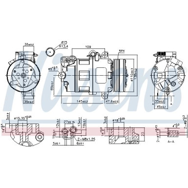 Nissens | Kompressor, Klimaanlage | 89422