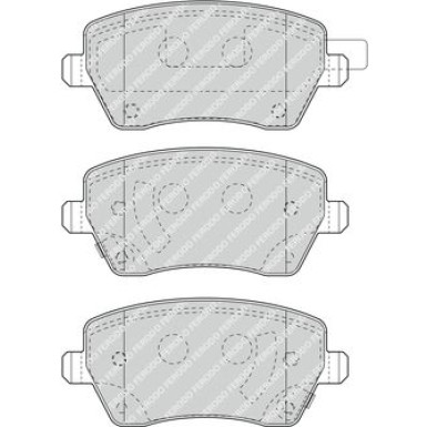 Ferodo | Bremsbelagsatz, Scheibenbremse | FDB4966