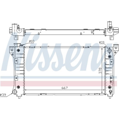 Nissens | Kühler, Motorkühlung | 60999A