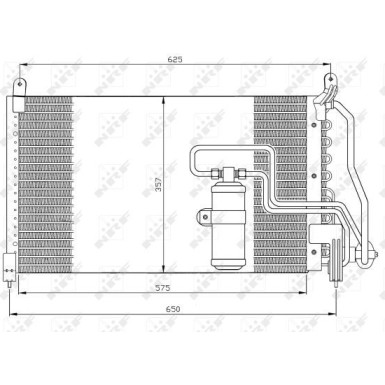 NRF | Kondensator, Klimaanlage | 35134