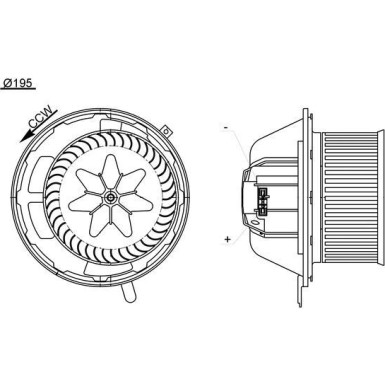 Mahle | Innenraumgebläse | AB 194 000S