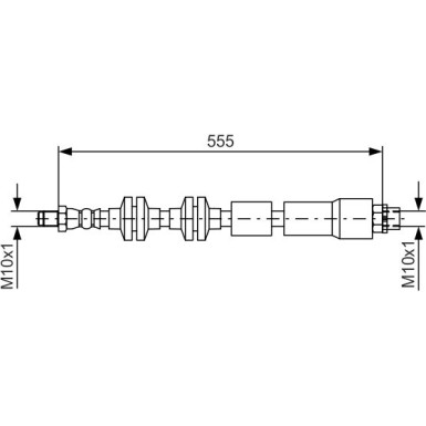 BOSCH | Bremsschlauch | 1 987 481 569