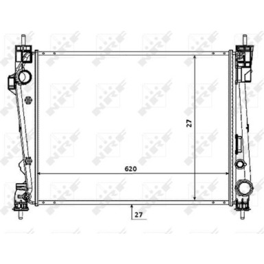 NRF | Kühler, Motorkühlung | 53933