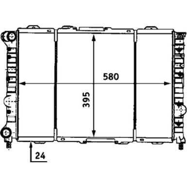 Mahle | Kühler, Motorkühlung | CR 521 000S