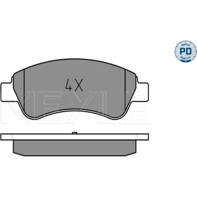 Meyle | Bremsbelagsatz, Scheibenbremse | 025 235 9919/PD