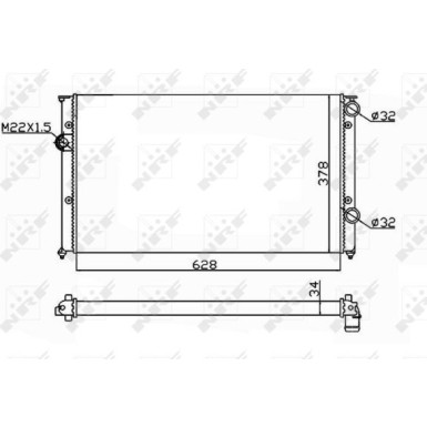 NRF | Kühler, Motorkühlung | 54693