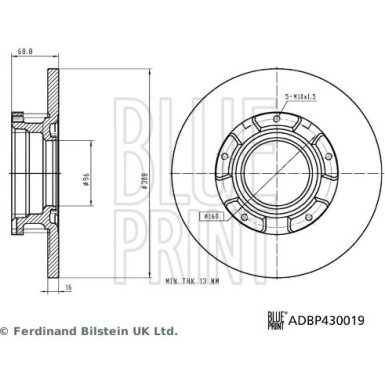 Blue Print | Bremsscheibe | ADBP430019