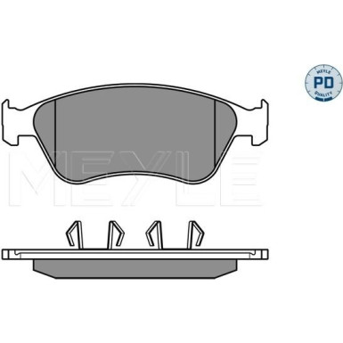 Meyle | Bremsbelagsatz, Scheibenbremse | 025 238 9620/PD