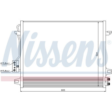 Nissens | Kondensator, Klimaanlage | 940098