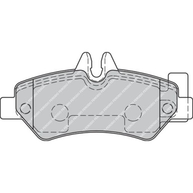 Ferodo | Bremsbelagsatz, Scheibenbremse | FVR1780