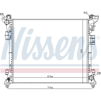 Nissens | Kühler, Motorkühlung | 61034