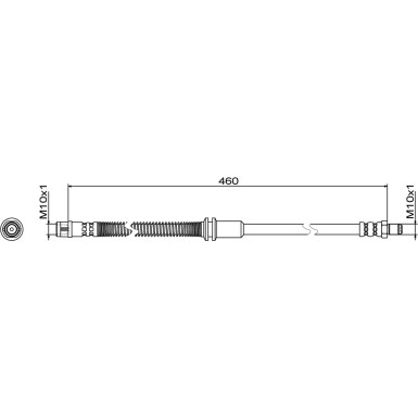 Metzger | Bremsschlauch | 4111483