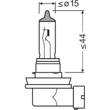 Osram | Glühlampe, Fernscheinwerfer | Original H11 12V Einzelblister | 64211-01B