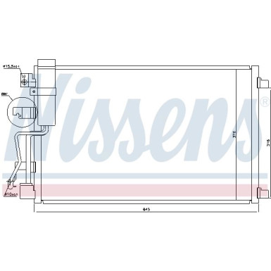 Nissens | Kondensator, Klimaanlage | 940041