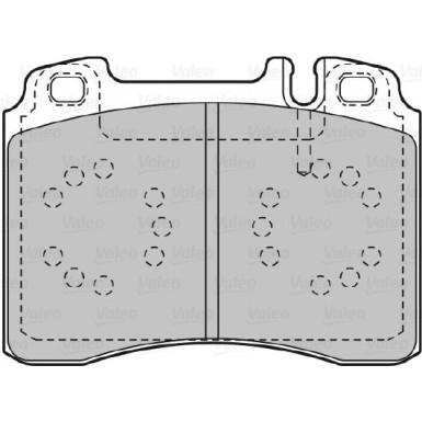 Valeo | Bremsbelagsatz, Scheibenbremse | 598601