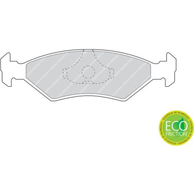 Ferodo | Bremsbelagsatz, Scheibenbremse | FDB206