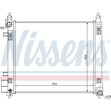 Nissens | Kühler, Motorkühlung | 68720