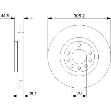 BOSCH | Bremsscheibe | 0 986 479 325