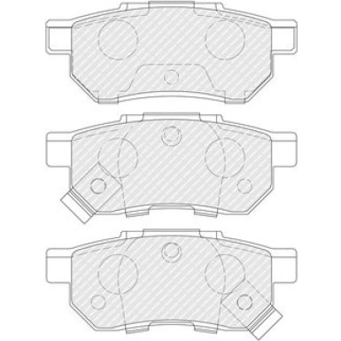 Ferodo | Bremsbelagsatz, Scheibenbremse | FDB621