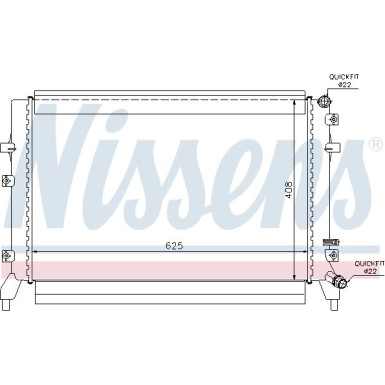 Nissens | Niedertemperaturkühler, Ladeluftkühler | 65294