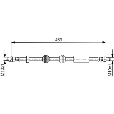 BOSCH | Bremsschlauch | 1 987 481 748