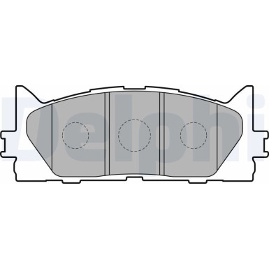 Delphi | Bremsbelagsatz, Scheibenbremse | LP2169