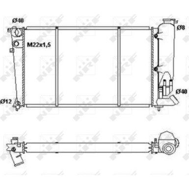 NRF | Kühler, Motorkühlung | 50414