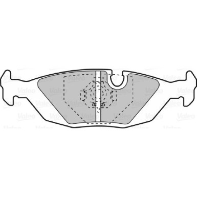 Valeo | Bremsbelagsatz, Scheibenbremse | 598103