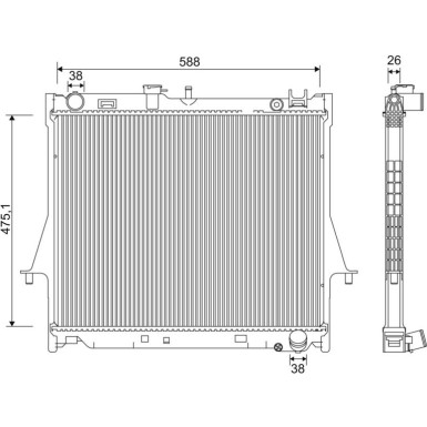 Valeo | Kühler, Motorkühlung | 701231 Valeo | Kühler, Motorkühlung | 701231