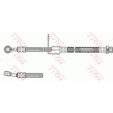 TRW | Bremsschlauch | PHD958