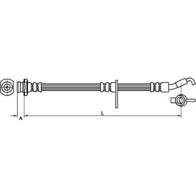 Metzger | Bremsschlauch | 4110490