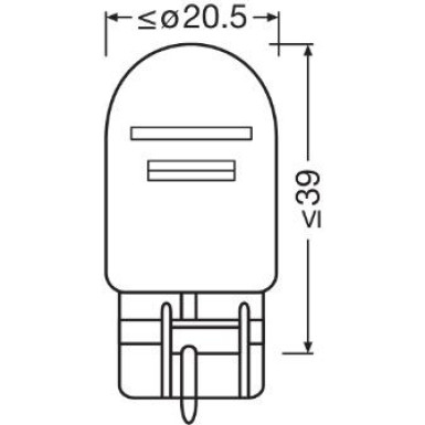 OSRAM ORIGINAL LINE 7507-02B Blinkerbirne 12V 21W, PY21W