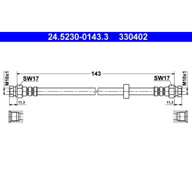 ATE | Bremsschlauch | 24.5230-0143.3