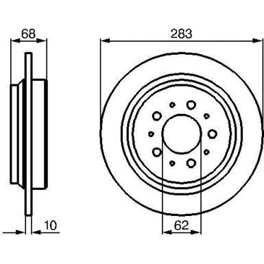 BOSCH | Bremsscheibe | 0 986 478 445